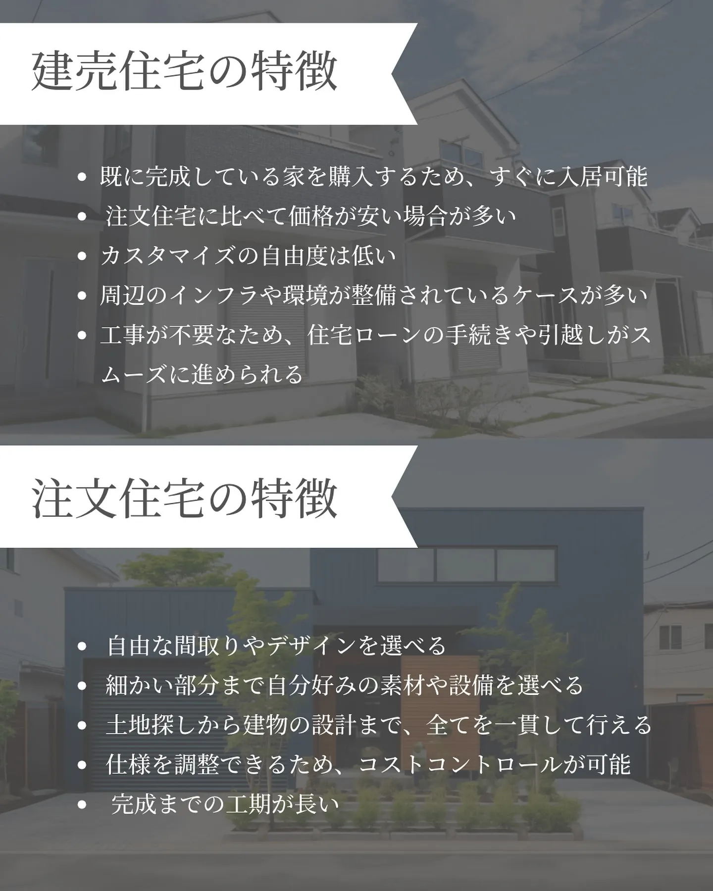 「注文住宅 vs 建売住宅」🏠どちらを選ぶ？